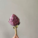 Load image into Gallery viewer, Realistic Artificial Artichoke Stem (30cm)