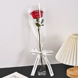 Load image into Gallery viewer, 50pcs Floral Print Clear Single Flower Sleeves Bags