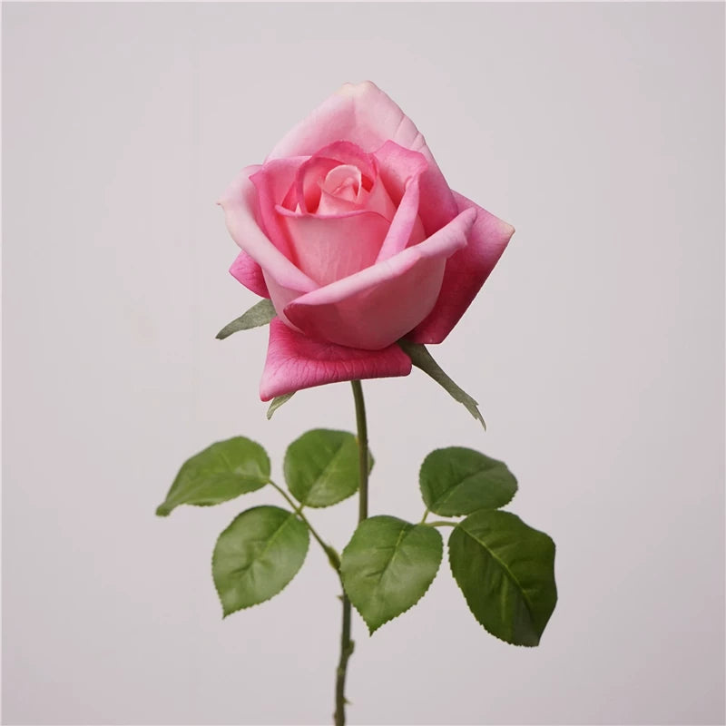 Tige de rose Gemini artificielle « Real Touch » de 26 po