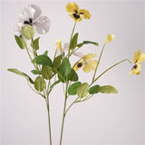 Load image into Gallery viewer, 3-Head Artificial Pansy Floral Spray (70cm)