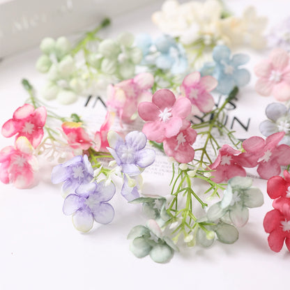 8cm Silk Hydrangea Flower Heads Pack 30