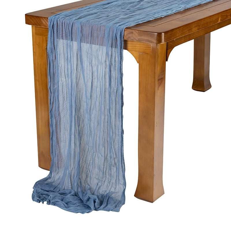 Pleated Table Runner Cloth for Weddings