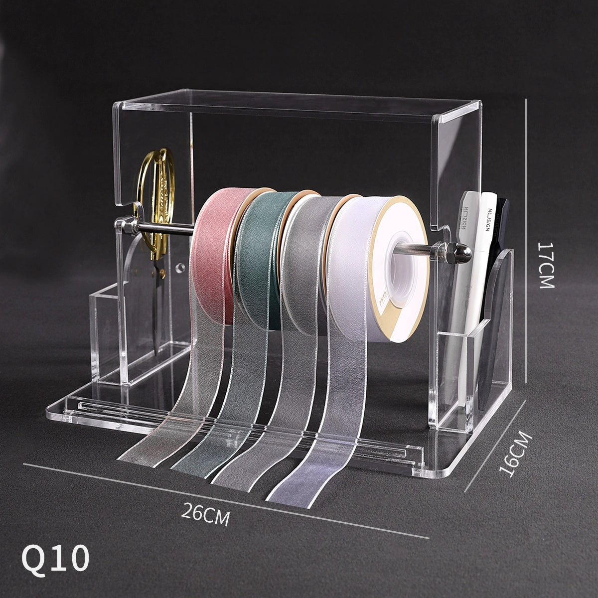 Transparent Acrylic Ribbon Holder Organizer