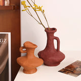 Load image into Gallery viewer, Earthy Tone Sculptural Clay Vase