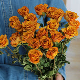 Load image into Gallery viewer, 20-Stem Real Dried Rose Flower Bouquet