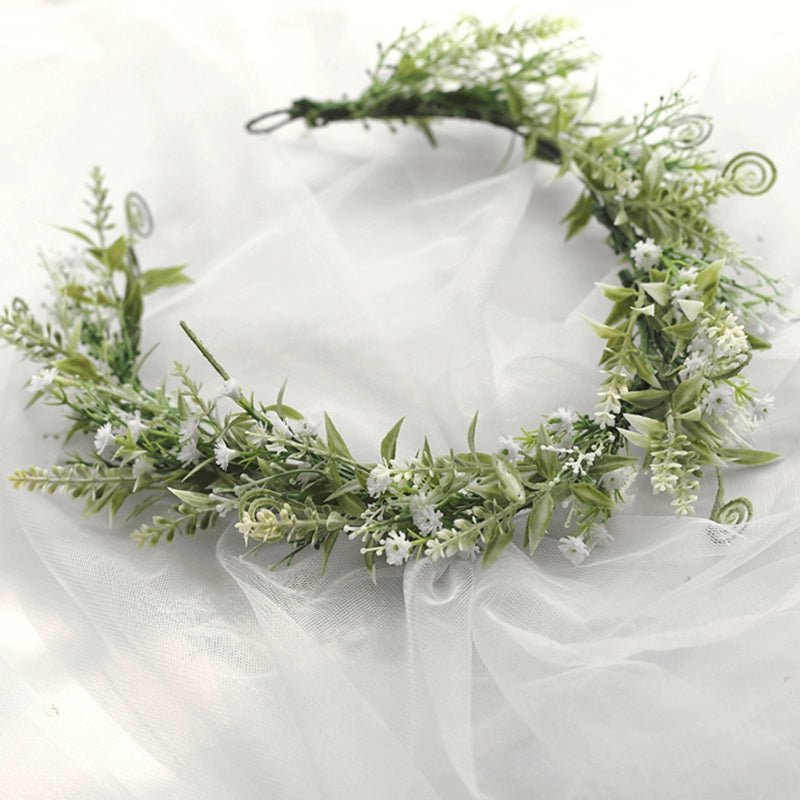 Couronne de fleurs de mariage bohème féérique