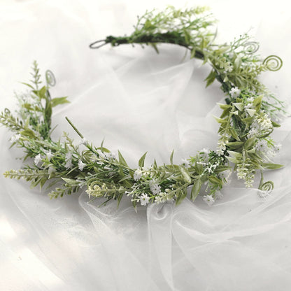 Couronne de fleurs de mariage bohème féérique