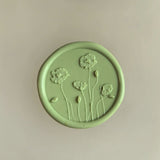 Load image into Gallery viewer, 30Pcs Green Floral Wax Seal Stickers