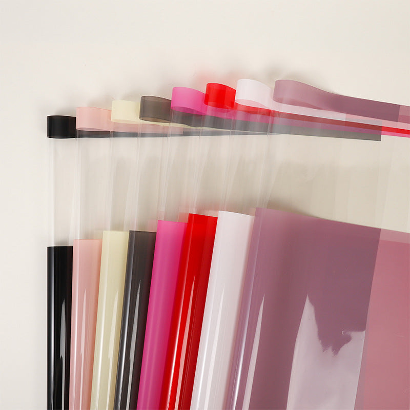 Lot de 20 feuilles d'emballage floral avec fenêtre transparente (56x56 cm)