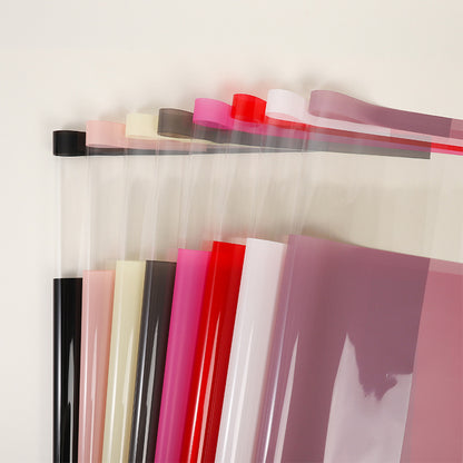 Lot de 20 feuilles d'emballage floral avec fenêtre transparente (56x56 cm)