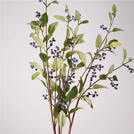 30" Artificial Huckleberry Greenery Branch