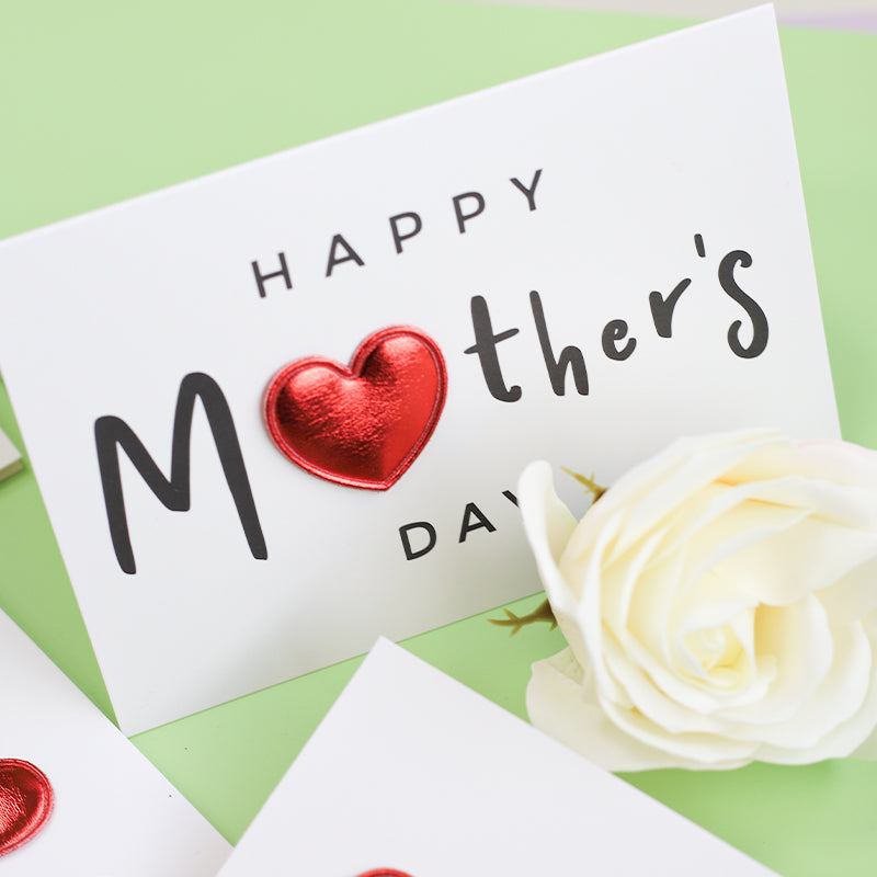 12pcs 3D Heart Mother's Day Thank You Cards