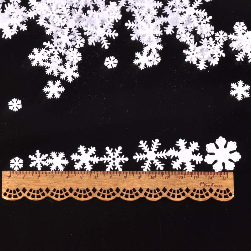 100 flocons de neige en tissu non tissé pour loisirs créatifs