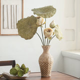 Load image into Gallery viewer, Artificial Silk Lotus Flower with Long Stem