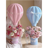 Load image into Gallery viewer, Hot Air Balloon Flower Bouquet Box DIY Kit