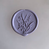 Load image into Gallery viewer, 30Pcs Lavender Purple Wax Seal Stickers