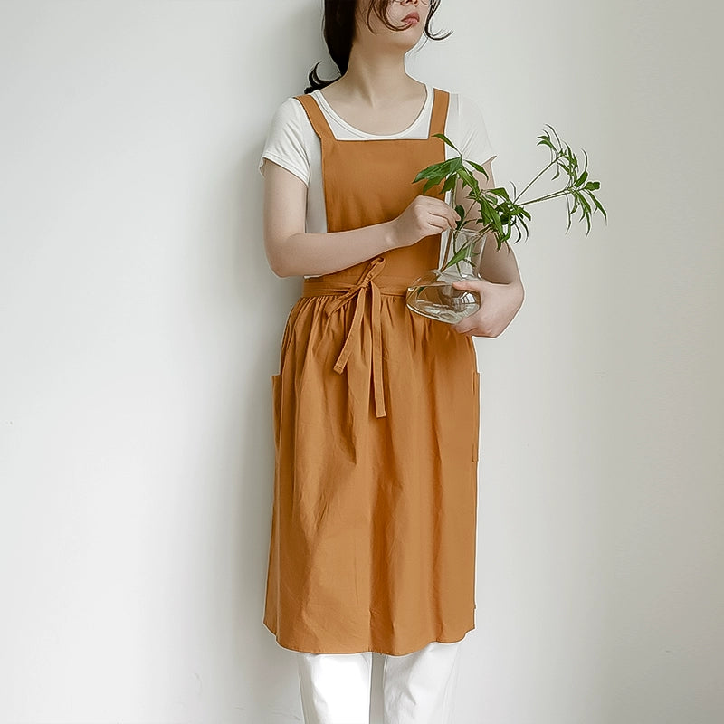 Water-Resistant Summer Cotton Apron for Women Floral Supplies Store Water-Resistant Summer Cotton Apron for Women Floral Supplies Store