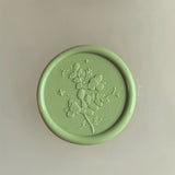 Load image into Gallery viewer, 30Pcs Green Floral Wax Seal Stickers