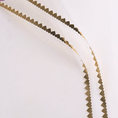 20 pièces Emballage cellophane transparent motif cœur (58x58 cm)