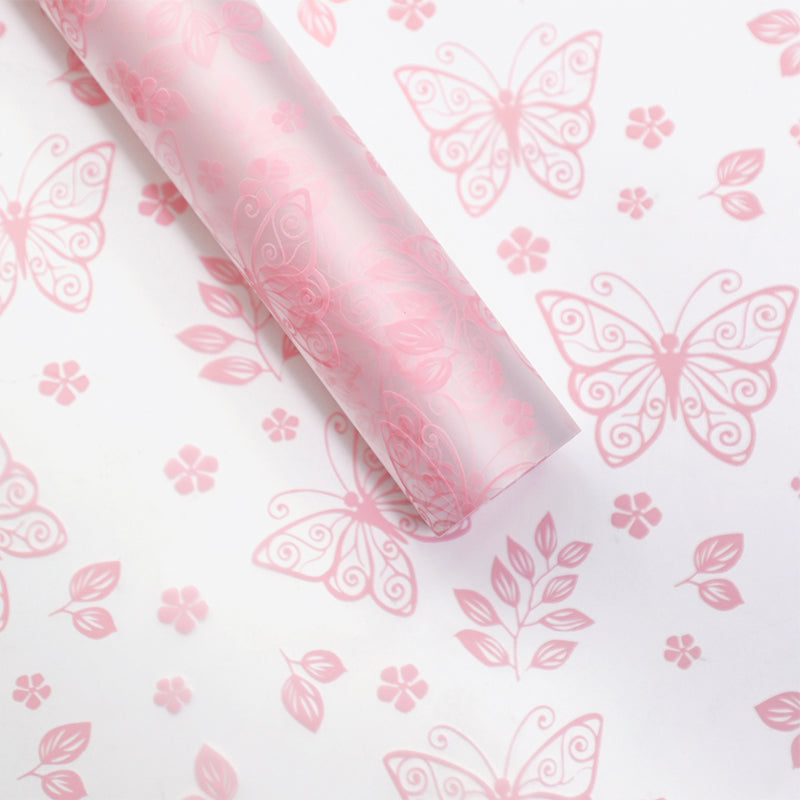 20pcs Frosted Butterfly Cellophane Wrap (58x58cm)