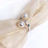 Load image into Gallery viewer, Faux Pearl Napkin Rings (Set of 10)