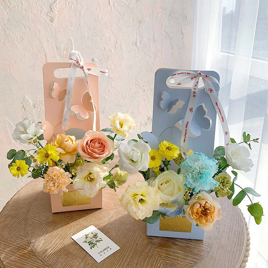 Butterfly Cutout Flower Bouquet Gift Box Pack 10