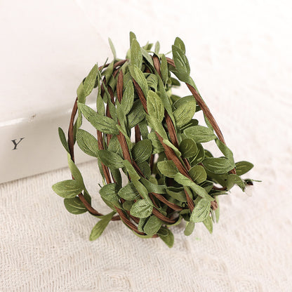 3m Artificial Green Vines Garland with Iron Wire