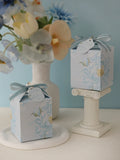 Load image into Gallery viewer, Floral Square Favour Box with Ribbon Set of 10