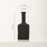 Load image into Gallery viewer, Minimal Black Flower Ceramic Vase