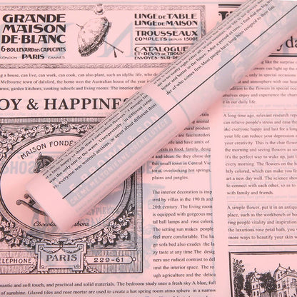 20pcs Newspaper Print Cellophane Wrap (58x58cm)