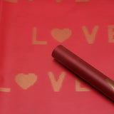 Load image into Gallery viewer, 20pcs LOVE Valentine&#39;s Day Frosted Cellophane Wrap (57x57cm)