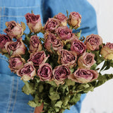 Load image into Gallery viewer, 20-Stem Real Dried Rose Flower Bouquet