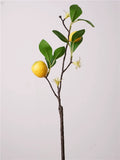Load image into Gallery viewer, 17" Artificial Lemon Stem with Blossoms