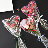 Load image into Gallery viewer, 50pcs Heart Print Clear Bouquet Sleeves Bags
