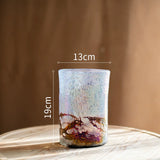 Load image into Gallery viewer, Iridescent Textured Glass Cylinder Vase