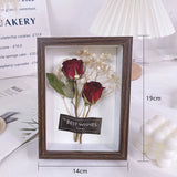 Load image into Gallery viewer, Real Dried Flower Photo Frame Stand (14x19cm)