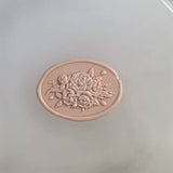 Load image into Gallery viewer, 30Pcs Nude Pink Floral Wax Seal Stickers