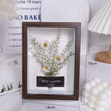 Load image into Gallery viewer, Real Dried Flower Photo Frame Stand (14x19cm)