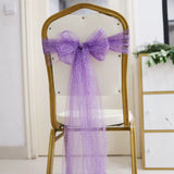 Load image into Gallery viewer, 10pcs Sheer Fabric Chair Sashes for Weddings