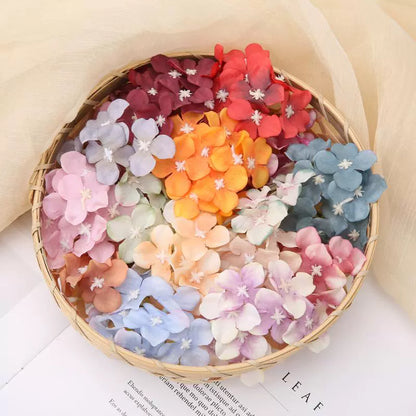 5cm Silk Hydrangea Flower Heads Pack 30