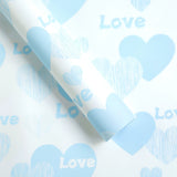 Load image into Gallery viewer, 20pcs Valentine&#39;s Day Heart Print Wrap Paper (58x58cm)