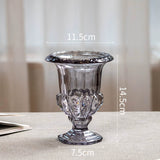 Load image into Gallery viewer, Pedestal Vintage Crystal Glass Urn Vase