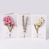 Load image into Gallery viewer, Real Dried Flower Greeting Cards Pack 10