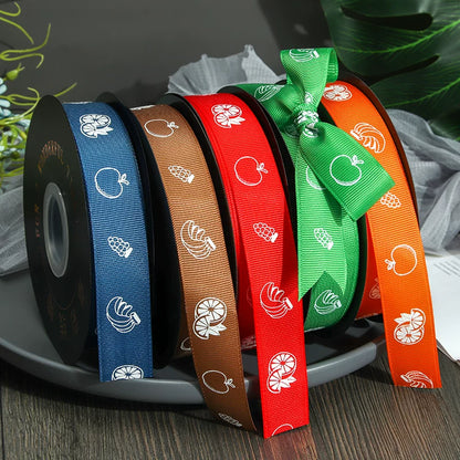 Fruit Printed Grosgrain Ribbon (2.5cmx49Yd)