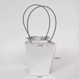 Load image into Gallery viewer, 10pcs Silver Flower Arrangement Bags with Handle