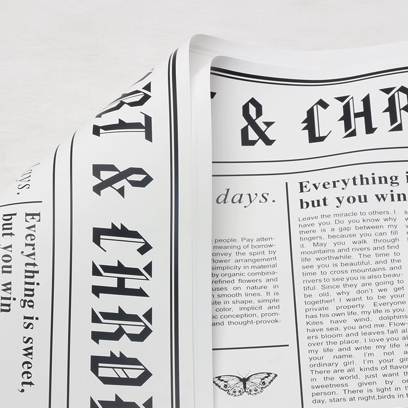 20pcs Vintage Newspaper Bouquet Paper (57x57cm)
