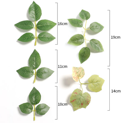 Artificial Foliage Green Leaves Pack 100