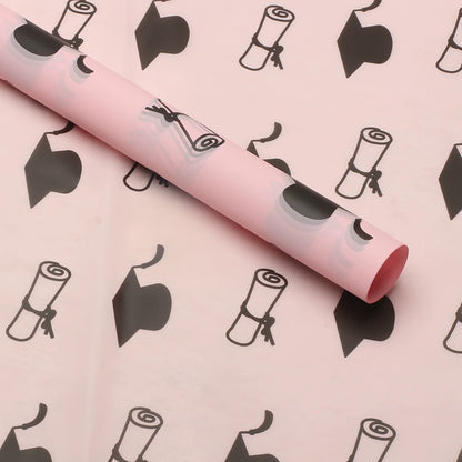 20pcs Graduation Flower Wrap Paper (57x57cm)
