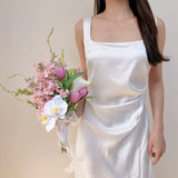 Load image into Gallery viewer, Whimsical Pink Orchid Tulip Bridesmaid Bouquet