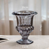 Load image into Gallery viewer, Pedestal Vintage Crystal Glass Urn Vase